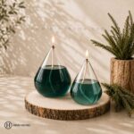 شمع پیرکس اشکی با چوب روستیک هیموهوم